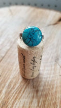 Turquoise and silver ring
