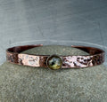 Hammered Copper Cuff with Labradorite