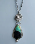 Petrified opal wood necklace