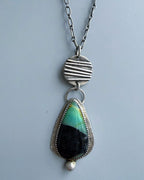 Petrified opal wood necklace