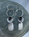 Silver and Black Onyx Earrings