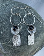 Silver and Black Onyx Earrings