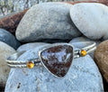 Gray/Brown Jasper Cuff