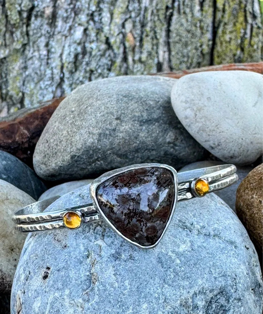 Gray/Brown Jasper Cuff