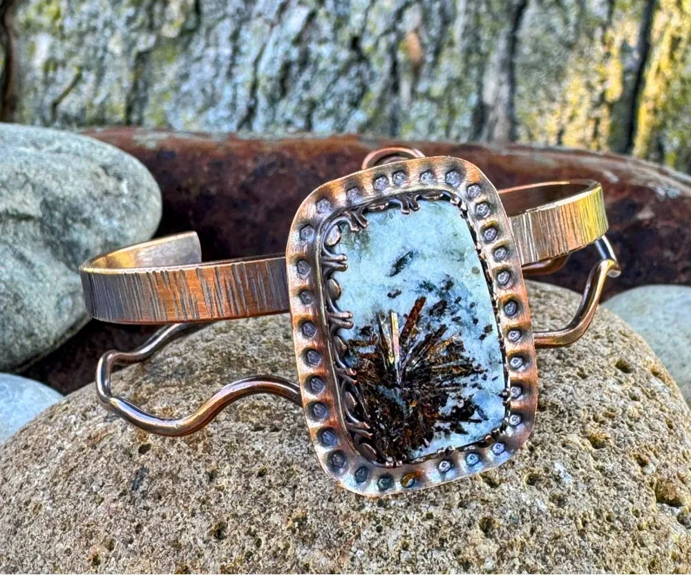 Astrophyllite Cuff in Copper