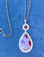 West Java plume agate with carnelian