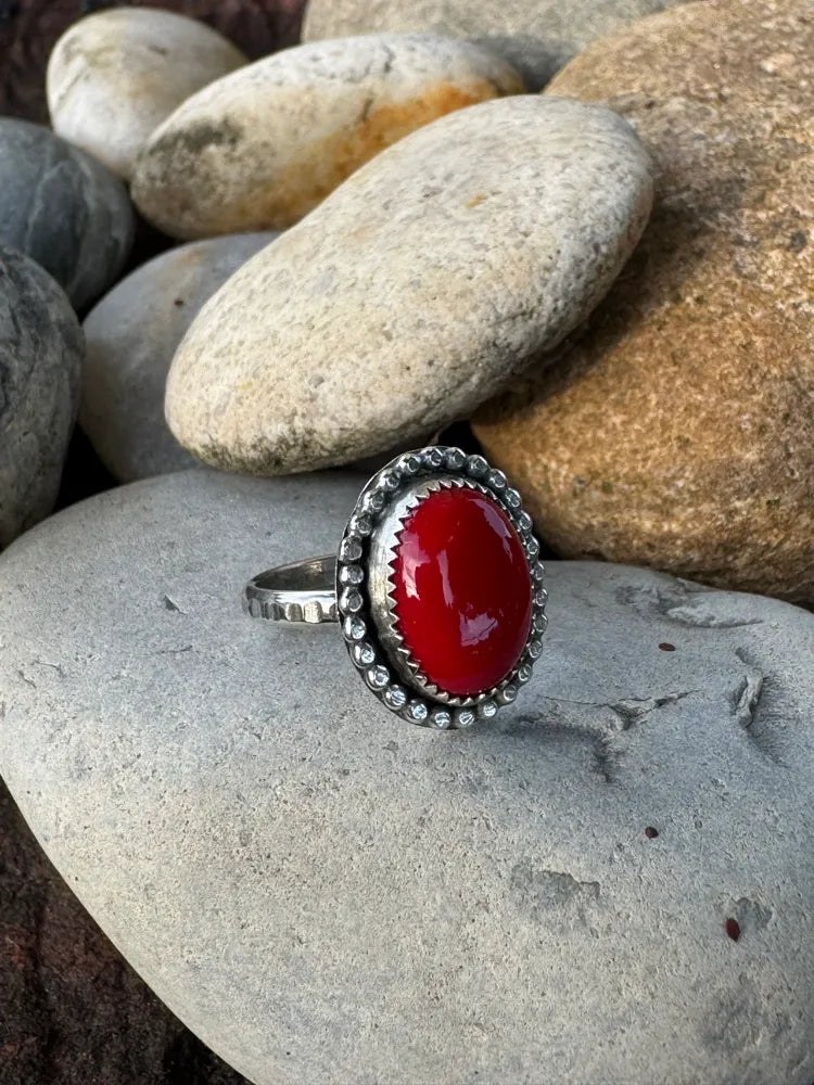 Red Coral oval #2