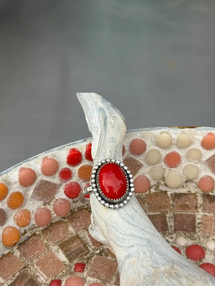 Red Coral oval #2