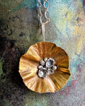Bronze Poppy Necklace