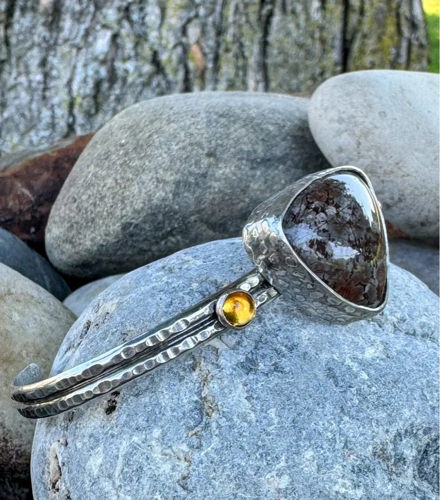Gray/Brown Jasper Cuff