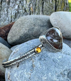 Gray/Brown Jasper Cuff