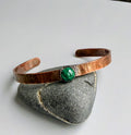 Malachite (8mm) & Copper Cuff