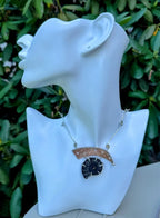 Black Ammonite Necklace
