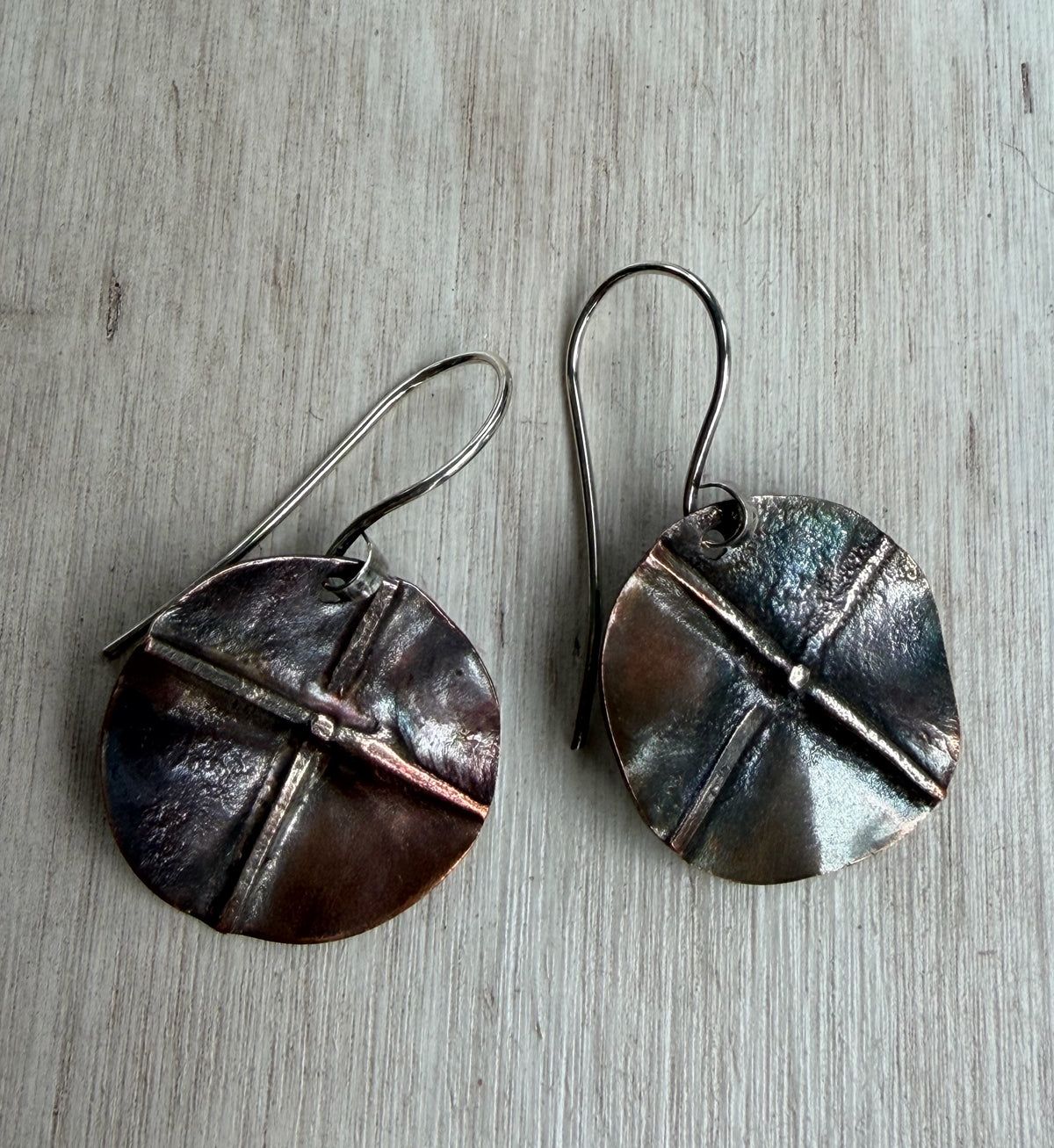 Copper foldformed circles