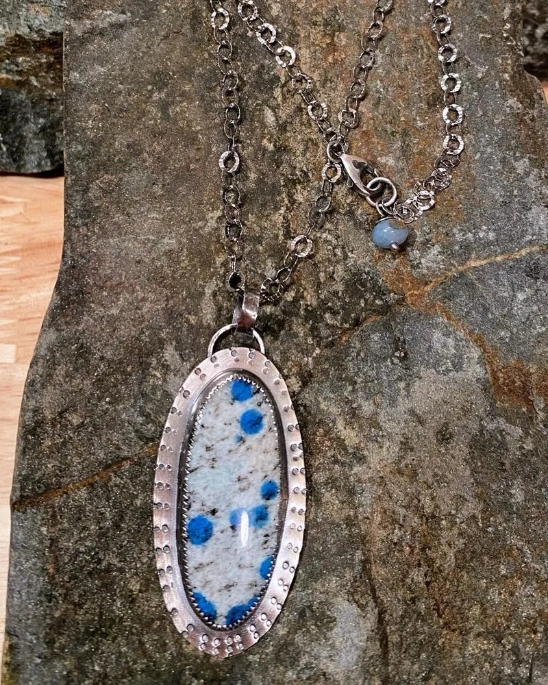 K2 Azurite in Granite