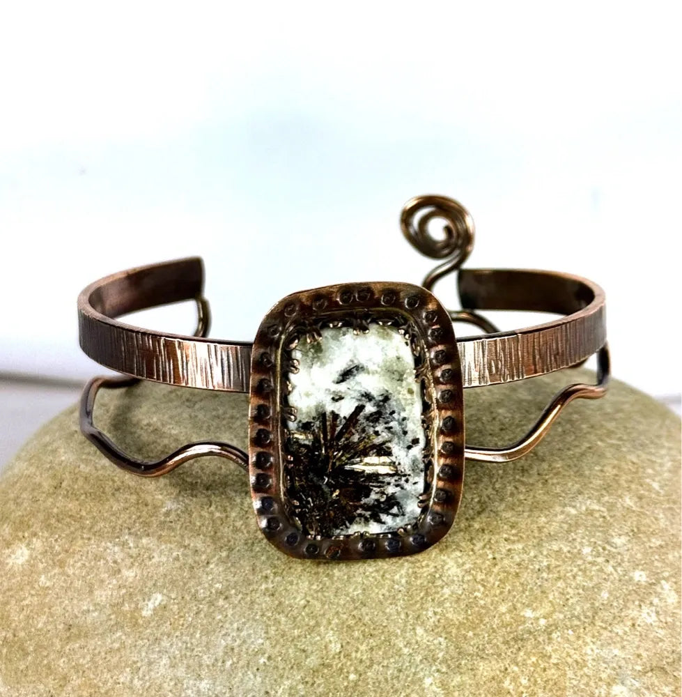 Astrophyllite Cuff in Copper