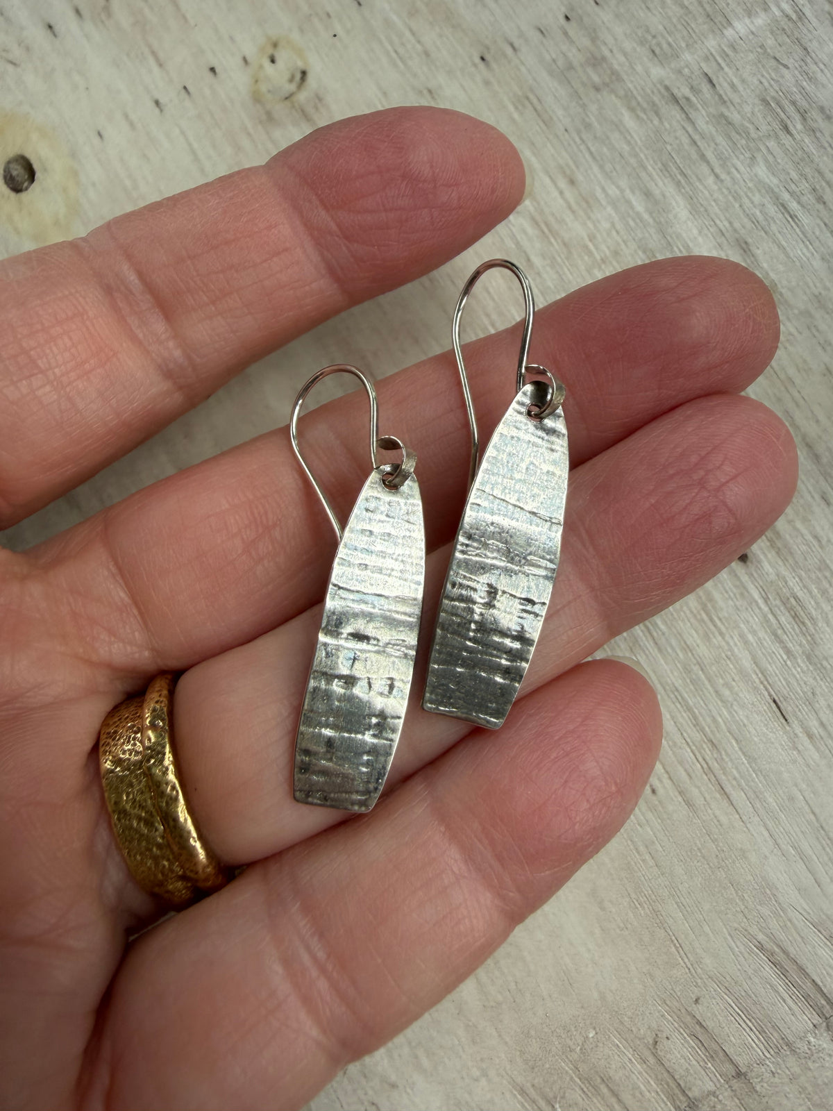 Organic texture earrings