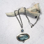 Petrified Wood in Cuprite necklace