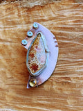 Fossilized Coral Brooch/Pendant