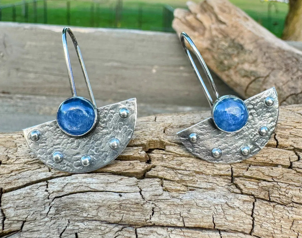 Moon and Stars Earrings - Kyanite