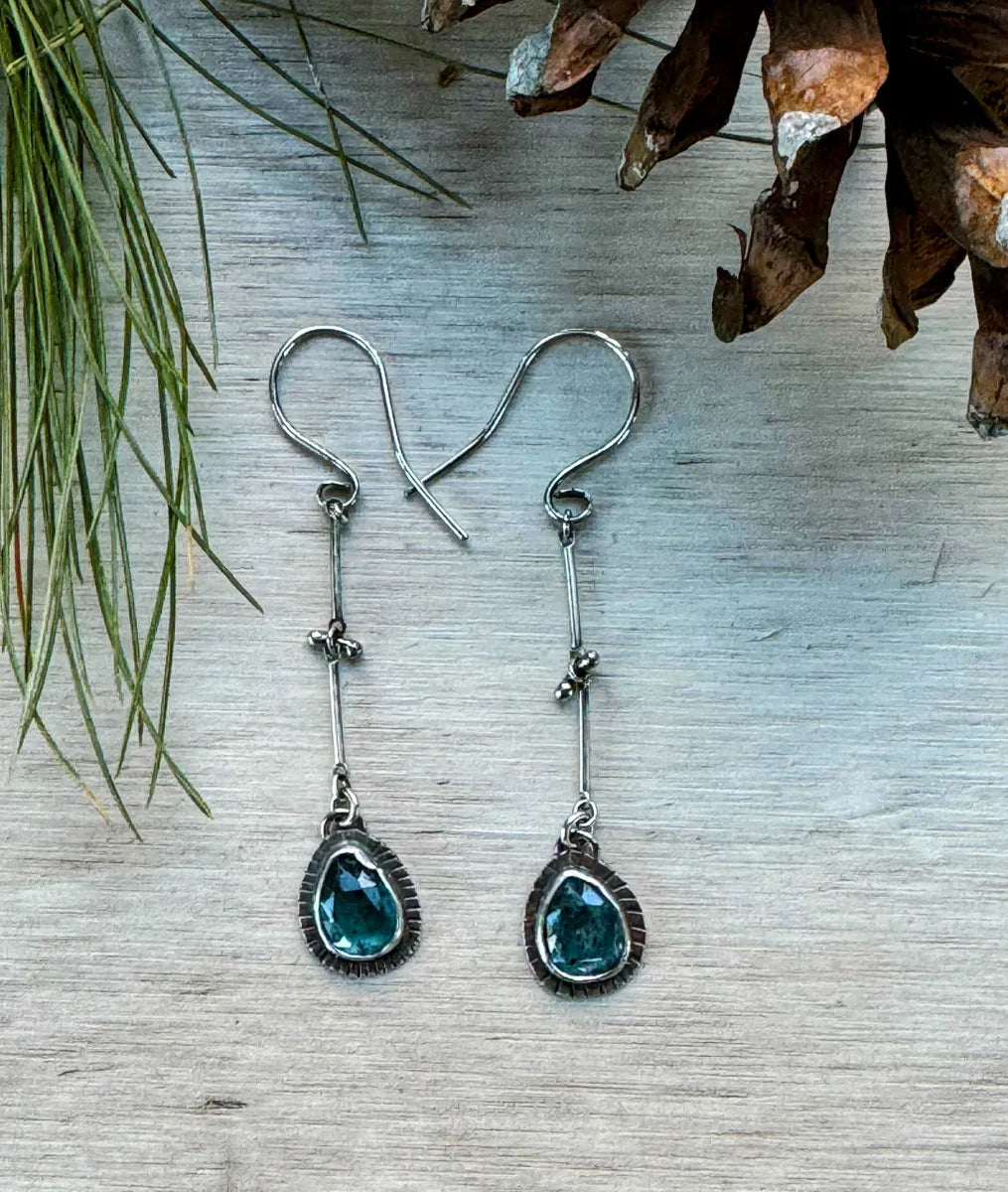 Moss Kyanite Dangles