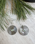 Silver circles with prehnite